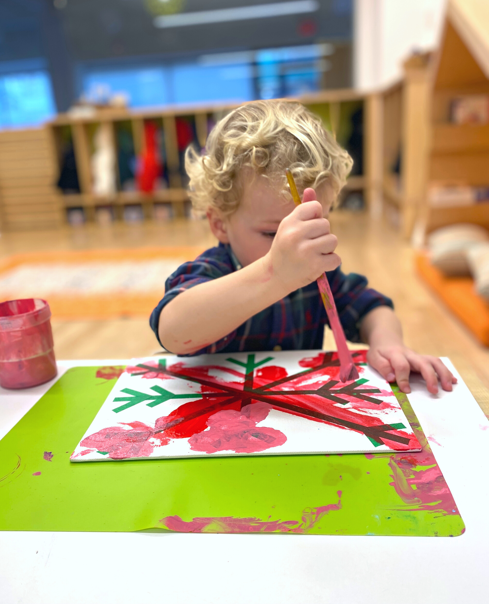 Snowflake & Tree Tape Resist - DIY - Playgarden Online